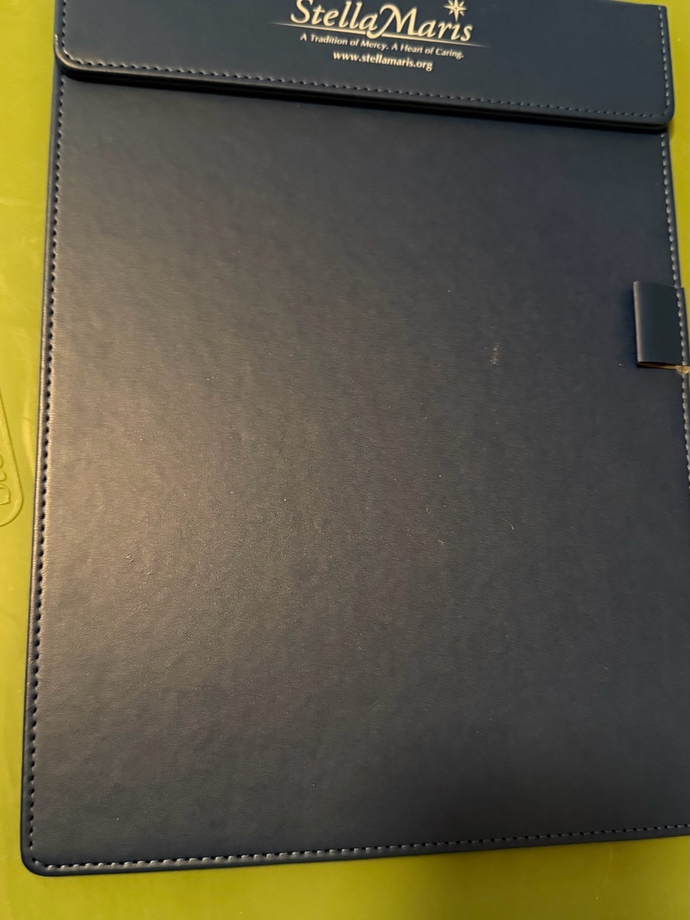 Navy Blue Magnet Clipboard - Padded board for writing and pen holding